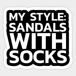 Sandals with Socks Sticker